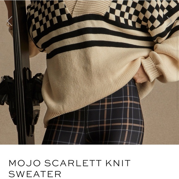 The Upside Mojo Scarlett Knit Sweater in check size Xs NWT - Picture 6 of 10